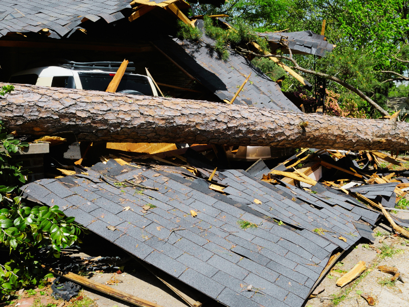 tornado damage to roof